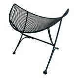 1950s Mid Century Modern Clamshell Concave Wire Stools For Sale