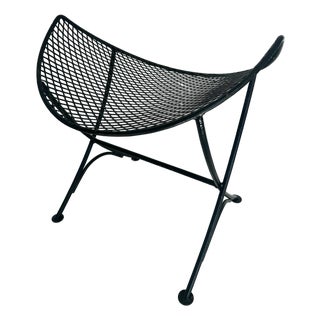 1950s Mid Century Modern Clamshell Concave Wire Stools For Sale