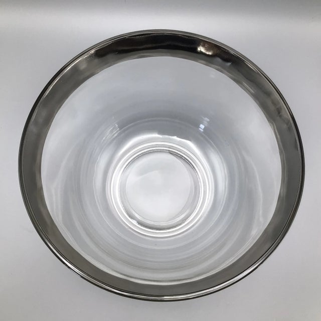 1960s Dorothy Thorpe Silver Rim Punch Bowl and 12 Silver Fade Punch Cups-Set of 14 For Sale - Image 5 of 13