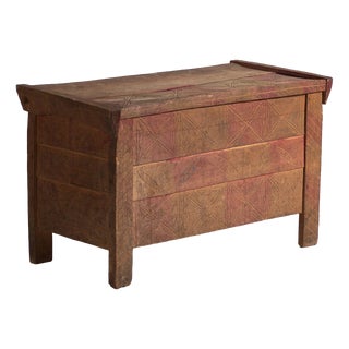 Carved Chest in Pine, Central Europe, 1850 For Sale