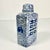 Mid-Century Boho Chic Chinoiserie Hollywood Regency Blue & White Square Happiness Ginger Jars For Sale - Image 4 of 8