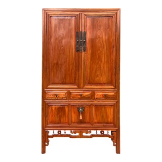 Early 19th Century Chinese Elm Armoire For Sale