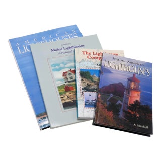 American Lighthouse Book Collection - Set of 4 For Sale