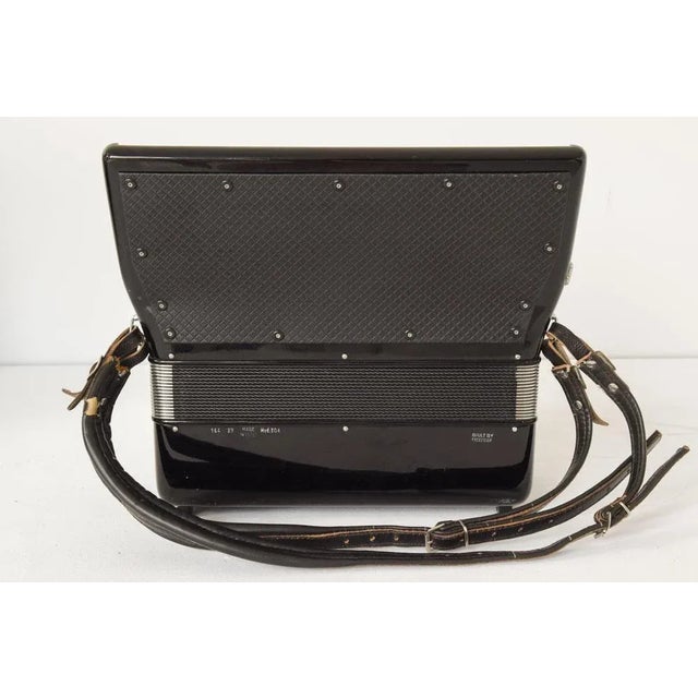 Vintage Black Mod. 304 Excelsior Accordion For Sale - Image 10 of 18