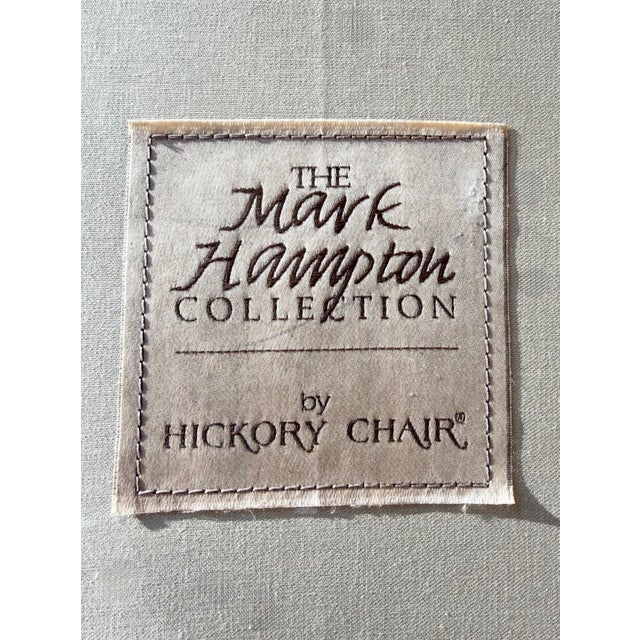Mark Hampton for Hickory Chair Woven Lounge Chairs & Ottomans in Colefax & Fowler—Set of 2 For Sale - Image 17 of 18