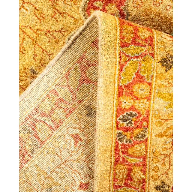 Mogul, One-of-a-Kind Hand-Knotted Area Rug - Yellow, 4' 8" x 6' 5" For Sale In New York - Image 6 of 8