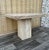 Vintage Post Modern Travertine Side Table by Stone International. Circa 1980s Features a minimalist design with a light...