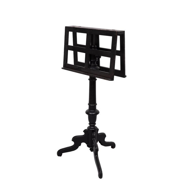 Antique Victorian Ebonized Duet Music Stand in Wood, 1880s For Sale - Image 10 of 10