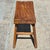 Vintage Rustic Asian Hand-Hewn Elm Wood Saddle Seat Low Stool For Sale In Washington DC - Image 6 of 10