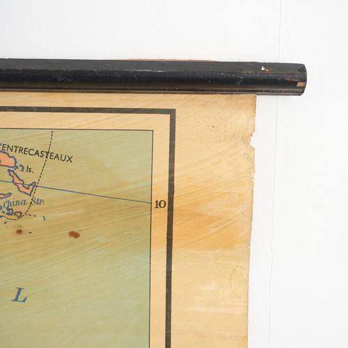 Vintage Australia Wall Map by W. & A.K. Johnston, 1950s For Sale - Image 6 of 10