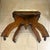 Wood Antique, Oak With Spoon-Carvings, Victorian-Era or Eastlake Style Foot/Vanity Stool, Cabriole Legs, Centralized Drop-Pendant Under Seat, Circa 1890’s For Sale - Image 7 of 10