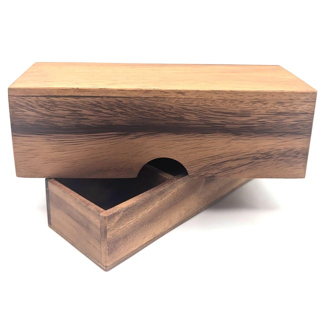 1970s Wood Partitioned Stash Box For Sale In Miami - Image 6 of 10