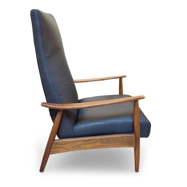 1960s Attributed to Milo Baughman Recliner 74 for Thayer Coggin With New Leather Upholstery For Sale In Sacramento - Image 6 of 17