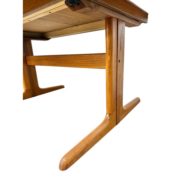 Vintage Danish Modern Skovby Oval Teak Dining Table W/2 Leaves - Refinished! For Sale - Image 9 of 10