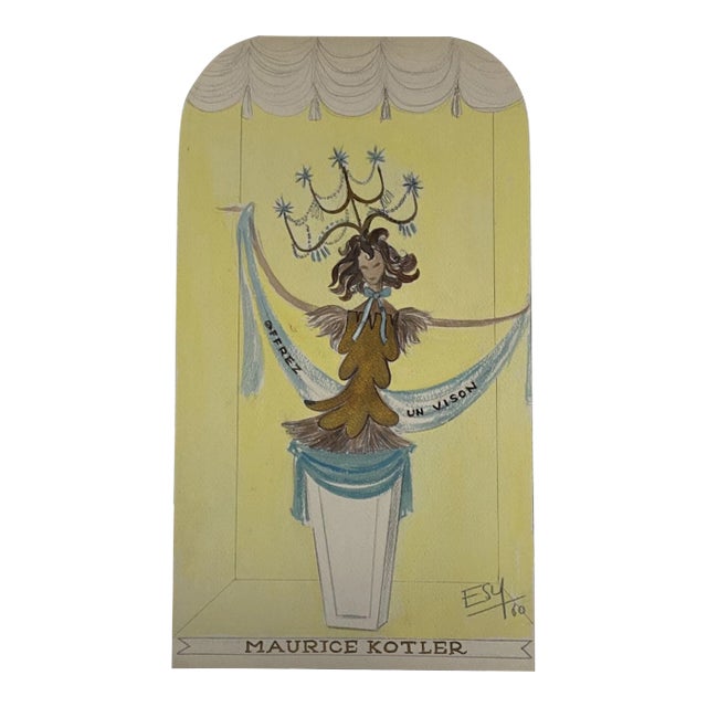 Esy Beluzzi, Maurice Kotler, Mixed Media, 1960s For Sale