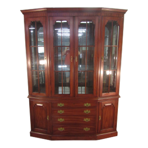 Henkel Harris Solid Cherry Two Piece China Cabinet