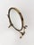 Mid-Century Italian Neoclassical Oval Cast Brass Vanity Mirror, 1950s For Sale - Image 11 of 18