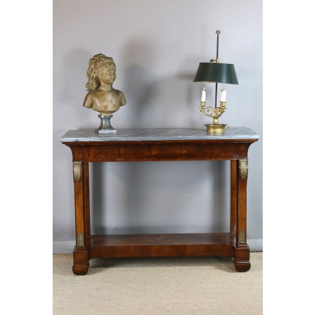 Antique Restoration Walnut Console Table For Sale - Image 10 of 11