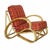 Mid 20th Century Restored Three-Strand "S-Arm" Sofa & Lounge Chair Rattan Living Room Set For Sale In Los Angeles - Image 6 of 10