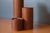 Set of Three Sculptural Teak Mid Century Modern Candlestick Holders For Sale - Image 4 of 7