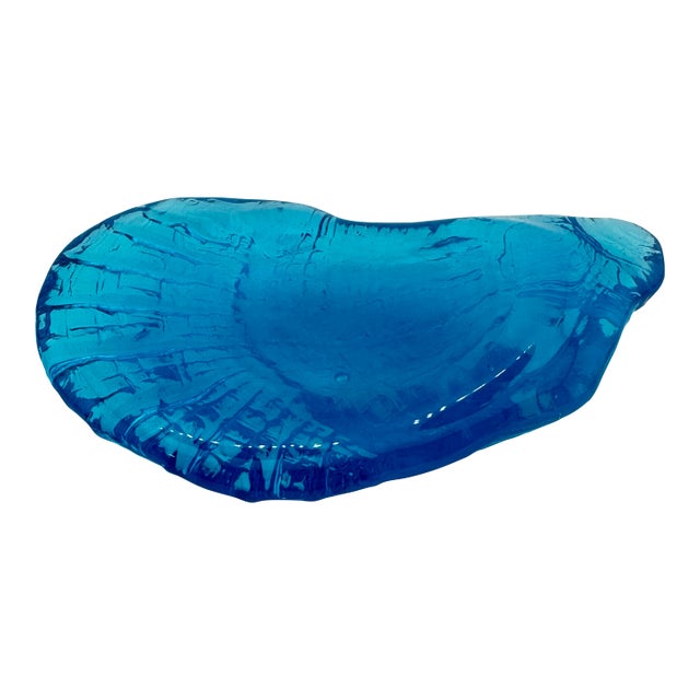 Glass Oyster Shell Paperweight For Sale