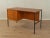 Minimalist freestanding desk from the 1960s by Günter Renkel for Rego Möbel. Teak veneer body with three drawers, a...