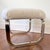 Chrome MCM Cantilever Chrome Ottoman Stool by Milo Baughman for Dia For Sale - Image 8 of 12