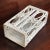 Offering an adorable vintage white wicker tissue box holder that is in excellent vintage condition with only minor, age-...