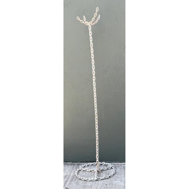 Vintage Chain Link Coat Rack For Sale - Image 9 of 11