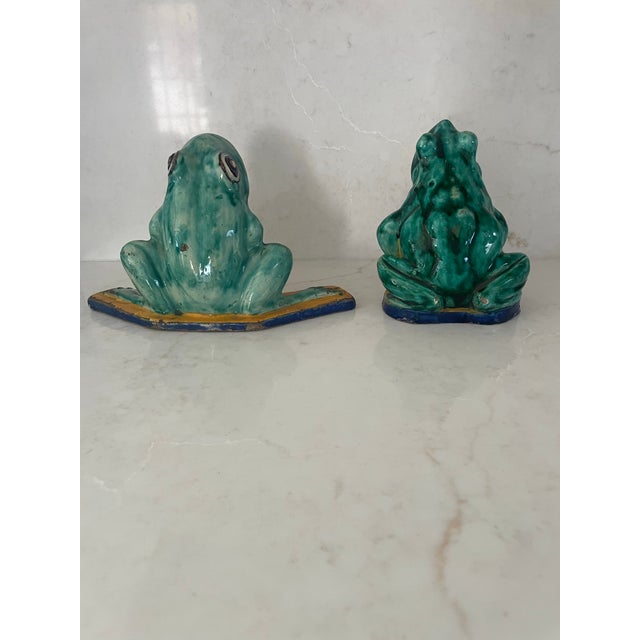 Set of Faience Frogs For Sale - Image 4 of 10