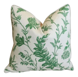 Waverly Solomon Laurel Williamsburg Floral Feather/Down Pillow 24" Square