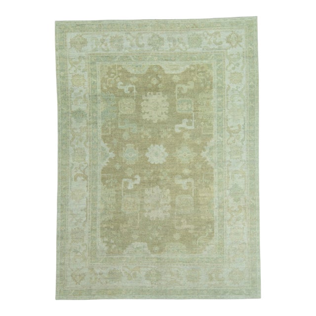 Turkish Oushak Rug 8'11" x 12'4" #19357 For Sale