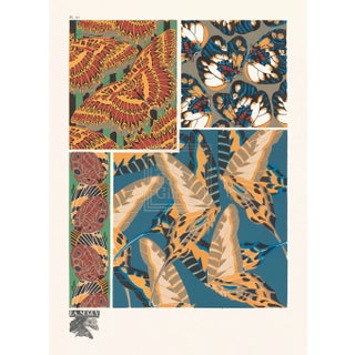 "Butterflies" Plate 19 Reproduction Print After E. A. Seguy For Sale
