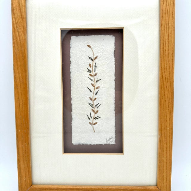 Vintage Botanical Collage Art Made by African Artisans a Pair For Sale In Houston - Image 6 of 8