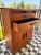 Wood Mid-Century Modern Tambour Top Ophthalmic Medical Cabinet in Oak For Sale - Image 7 of 8