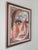 Textile Small 1980s Japanese Oil Painting Expressionist Portrait of a Man For Sale - Image 7 of 9