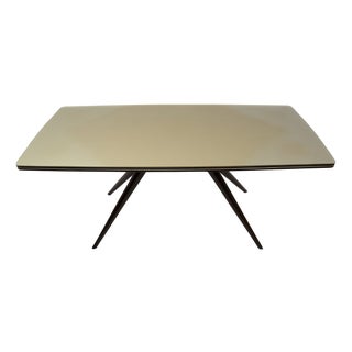 Mid-Century Modern Italian Walnut Dinning Table, 1950s For Sale