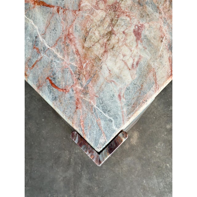 Fior Di Pesco Marble Sculptural Coffee Table, Italy, 1980s For Sale - Image 17 of 18