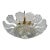 Lovely Transparent Murano Glass Leave Ceiling Light or Chandelier, 1970s For Sale