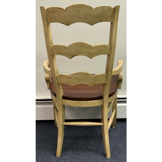 1990s Late 20th Century Hooker Furniture Ladderback Dining Chairs - Set of 8 For Sale - Image 5 of 12