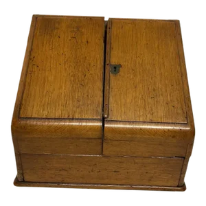 Late 20th Century English Victorian Letter Organizer Scrib's Antique Desk