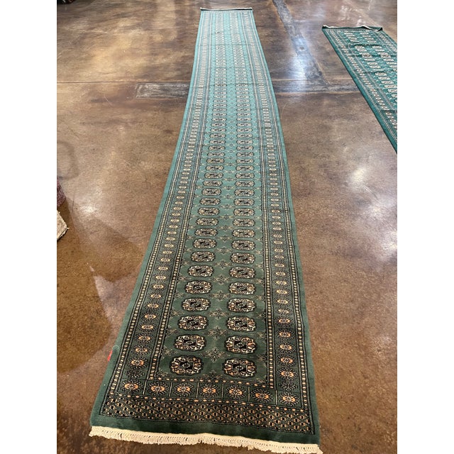 1990 Old Bukara Design Pakistan Rug - 2'7" X 19'5" For Sale In Dallas - Image 6 of 6
