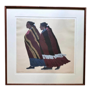 Louis De Mayo "Conversation" 1981 Hand Signed Fine Art Serigraph Limited Edition