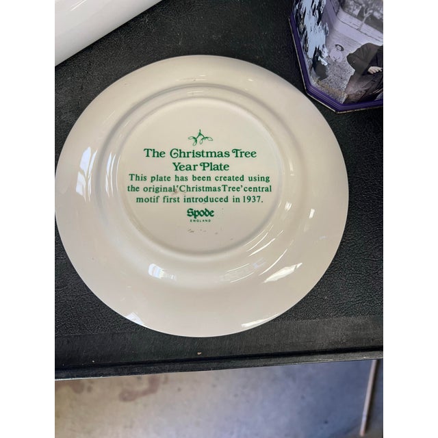 1993 Spode Annual Christmas Tree Collector Plate 8" Bows Mistletoe Box Spode Christmas Tree Collector Plate 1993 Limited...