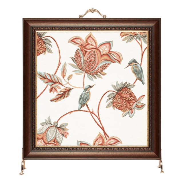 Exotic Kingfishers Tapestry Firescreen For Sale