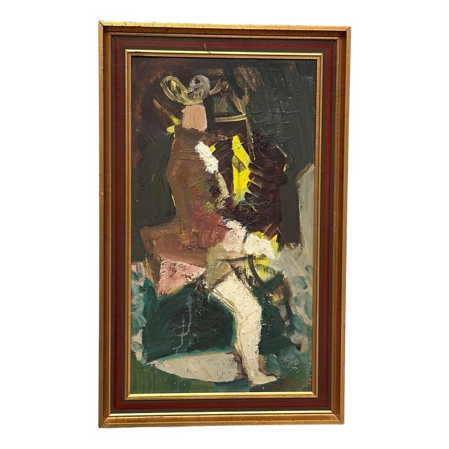 Ragnar Godin, Cirkusprinsessan, 1960s, Oil on Panel, Framed For Sale