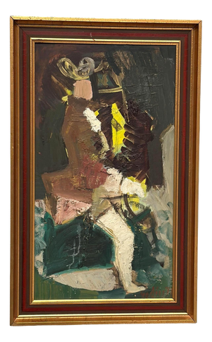 Ragnar Godin, Cirkusprinsessan, 1960s, Oil on Panel, Framed