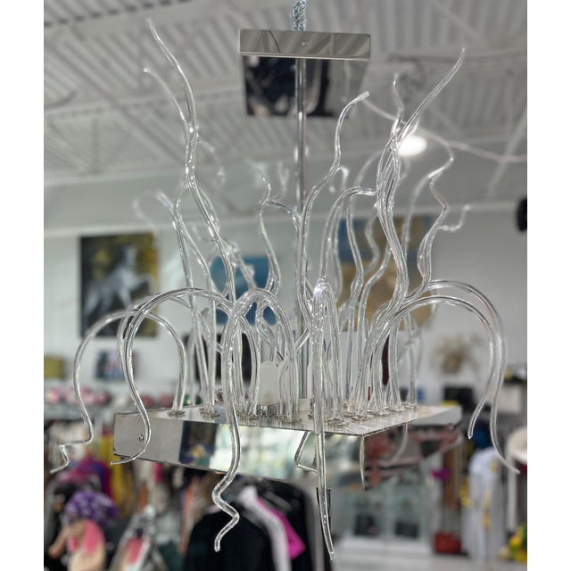 Livia Suspension Chandelier Light by Andromeda of Murano, Italy For Sale - Image 9 of 10