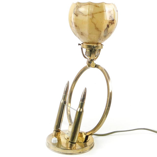 Art Deco Table Lamp with Frame, Poland, 1930s For Sale - Image 12 of 18