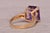 The Plea: Emerald Cut Natural Amethyst in Yellow Gold For Sale - Image 4 of 9